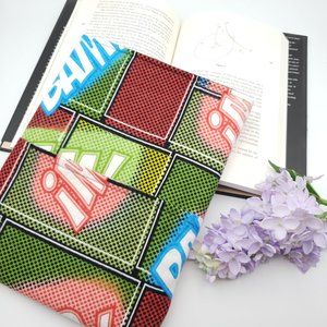 Handmade Padded Book Sleeve with Pocket Comic BAM